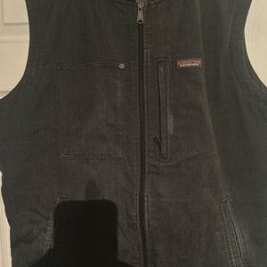 Patagonia Men's All Seasons Hemp Canvas Workwear Vest Grey Size XXL Men's